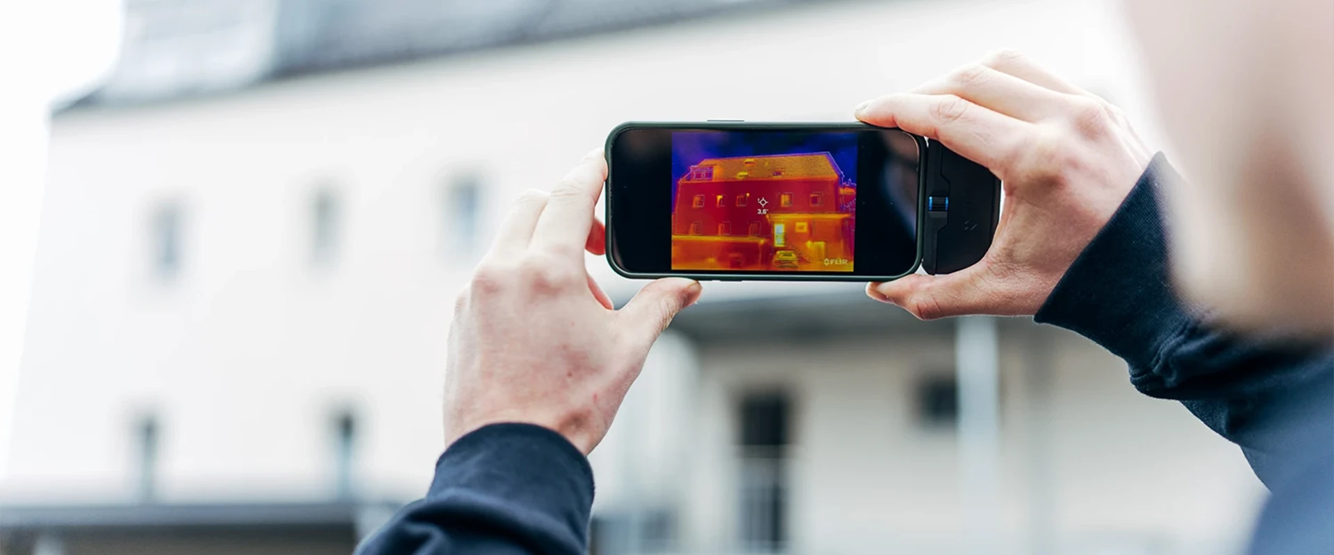 Thermografie-Aufnahme im Rahmen der Energieberatung